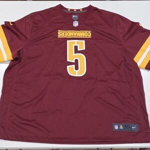 WASHINGTON COMMANDERS|Jayden Daniels #5 On-Field Men's Game Jersey|Size 4X|RARE